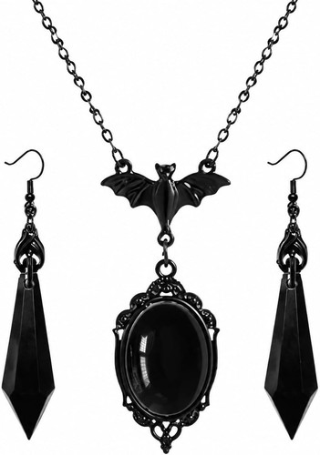 Halloween schmuck set gothic - schmuck,