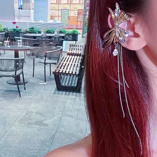 Ear cuff clip silber - clip-on,