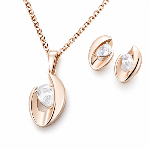 Damen schmuck set rose - damen,
