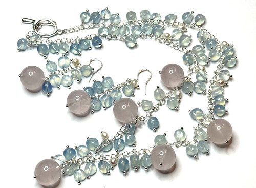 Schmuckset kette ohrringe - schmuckset,