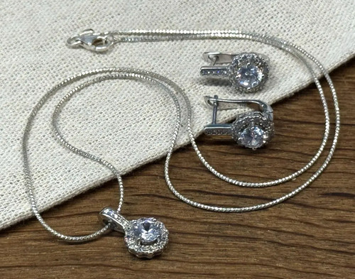 Set kette anhänger ohrringe - kette,