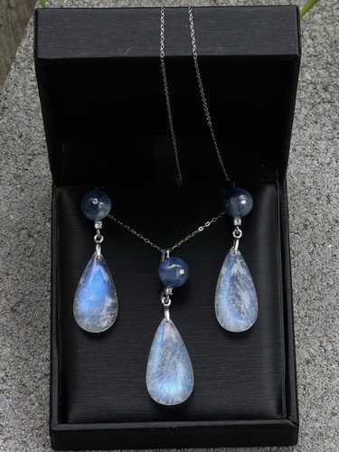 Set kette anhänge - set, ohrringe
