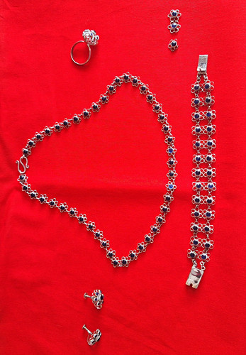 925 silber schmuckset - silber,