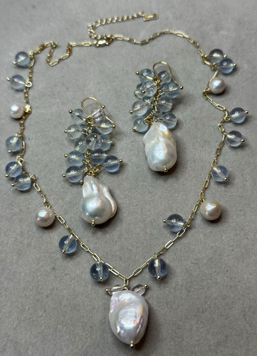Set kette ohrringe anhänger - set,