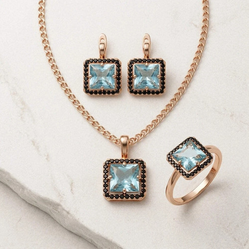 Damen set ring 585 gr18 - 585,