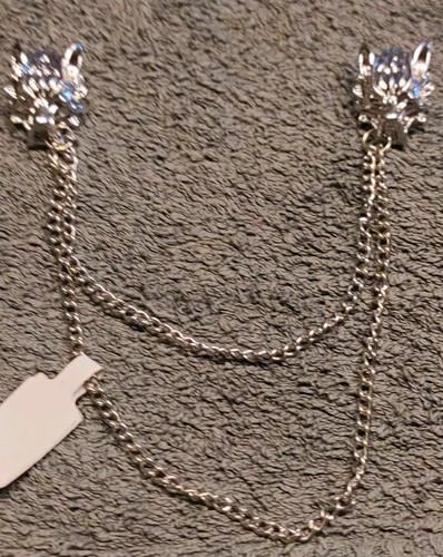 Silberfarbene ohrstecker mit - silberfarbene,
