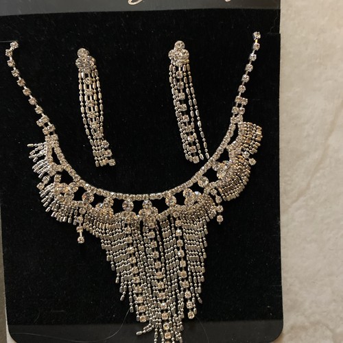 Halskette silber strass - halskette,