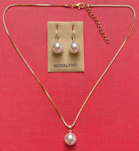 Muschelkernperle ohrringe - muschelkernperle,