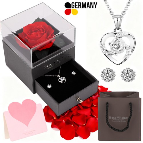 Herz kette mit ohrringe - herz,