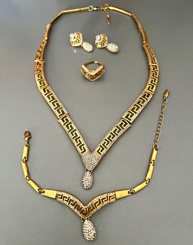 Schmuckset gold halskette - schmuckset, gold: