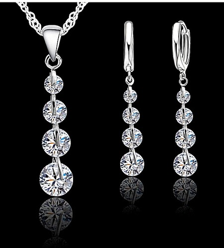 Schmuck set halskette ohrringe - schmuck-set,