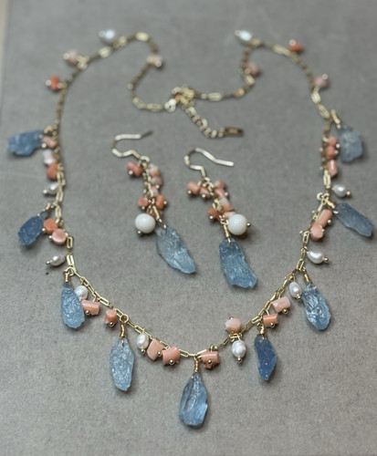 Set kette ohrringe anhänger - kette,